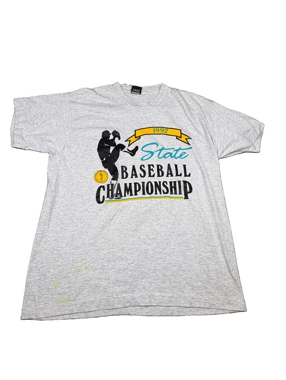 Vintage 1992 Oklahoma State Baseball Championship Tee Single Stitch